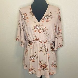Torrid Chiffon floral top